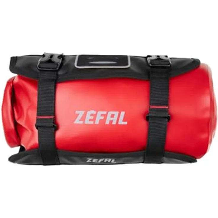 Zefal Velotasche, Lenkertasche 5 l, wasserdicht, rot/schwarz, reflektierend, universelle Montage – Bild 2