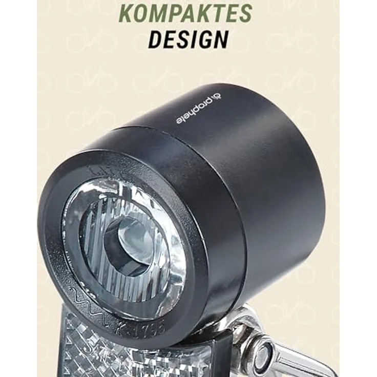 Prophete E-Bike Scheinwerfer 20 Lux, LED mit OSRAM-LED, Edelstahl-Halt, Dynamo geeignet, StVZO-konform – Bild 10