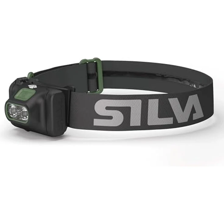 Silva Stirnlampe Scout 3X, batteriebetrieben mit 300 Lumen, 2 Helligkeitsstufen, Weiß & Rot, wasserfest, für Outdoor-Sportarten – Bild 1