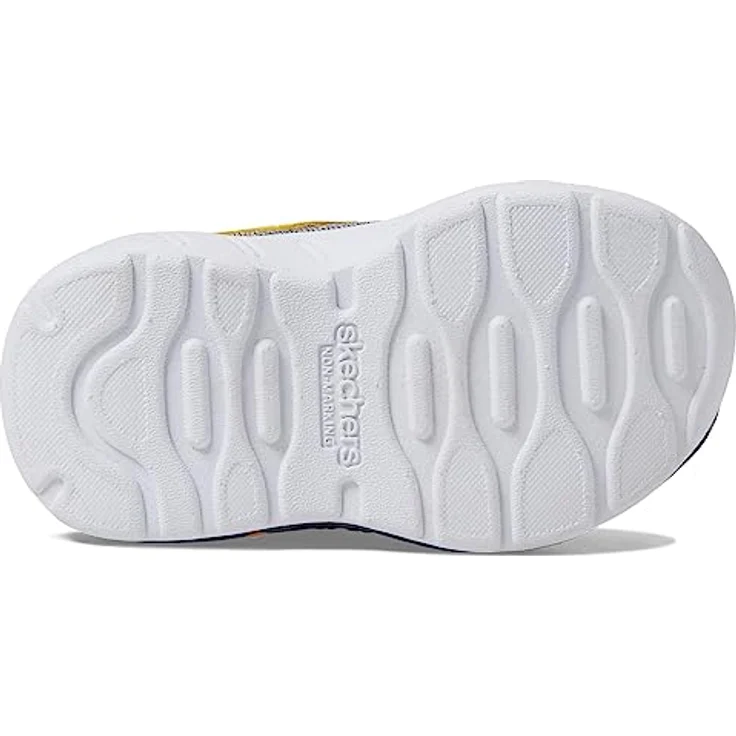 Skechers WIP 407312/BKYL, Laufschuhe für Kinder mit Mesh-Obermaterial und verstellbarem Ristriemen, schwarz, Größe 23 – Bild 3