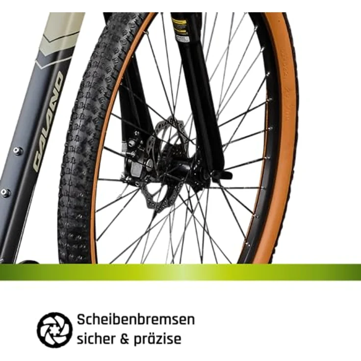 Galano Toxic Mountainbike 29 Zoll, Hardtail MTB mit 21 Gang Kettenschaltung, schwarz/beige, 48 cm Rahmenhöhe – Bild 7