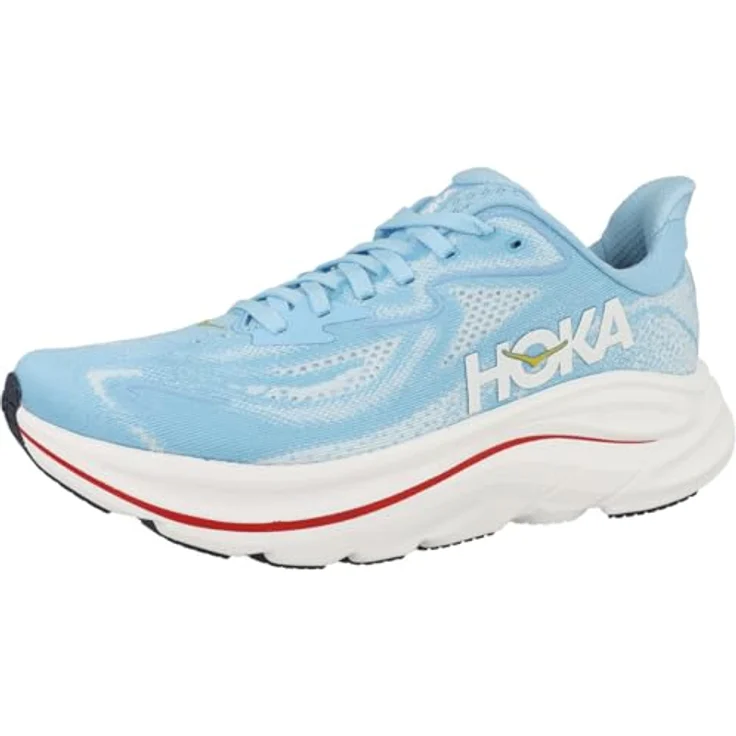 Hoka One One W Clifton 10, Leichte Laufschuhe mit EVA-Zwischensohle, Soaring Blue / Frost, Größe 42 – Bild 4