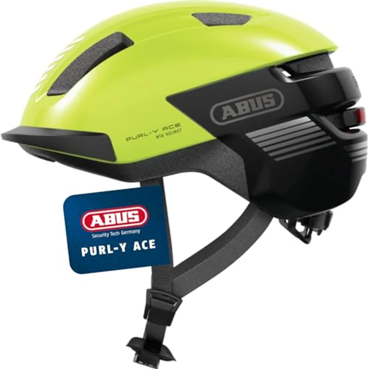 Abus PURL-Y Velohelm, NTA klassifiziert für E-Bikes, 57 - 61 cm, mit verstellbarem Rücklicht – Bild 1