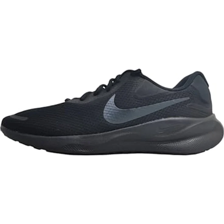 Nike Revolution 7 Herren Laufschuhe mit weicher Dämpfung, schwarz – Bild 1