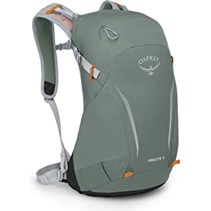 Osprey Hikelite 18 unisex Wanderrucksack Pine Leaf Green O/S, mit gespanntem Mesh-Rückenplatte