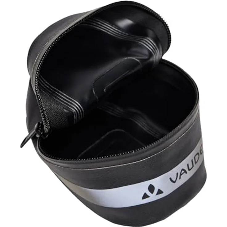 Vaude Tool Proof L, wasserdichte Satteltasche mit 1,3 l Volumen und praktischer Klettbefestigung, schwarz – Bild 3