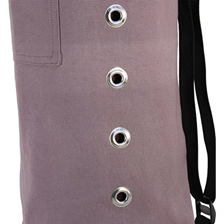 Yogatasche CANVAS Bag, große Yogamattentasche aus Baumwolle, Seesack, strapazierfähig, anthrazit – Bild 2