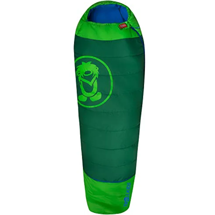 Trollkids Schlafsack Fjell Dreamer, Isolierend, Größenverstellbar, Dunkelgrün/Mittelblau, Einheitsgröße erweiterbar – Bild 1