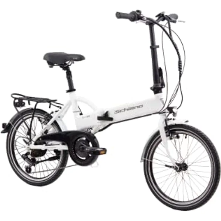Schiano E-Sky Klapprad 20 Zoll Pedelec, 280Wh Elektrofahrrad mit 7 Gängen, faltbar, weiß