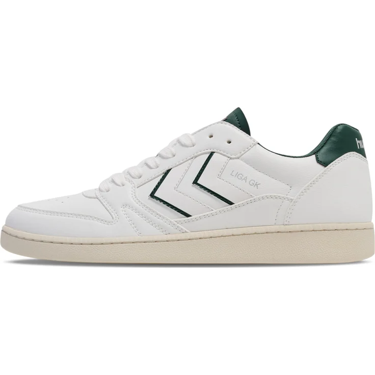 Hummel Liga GK Handballschuhe, PU-Obermaterial, Gummiaußensohle, EVA-Zwischensohle, Ortholite-Innensohle, Weiß EU 47