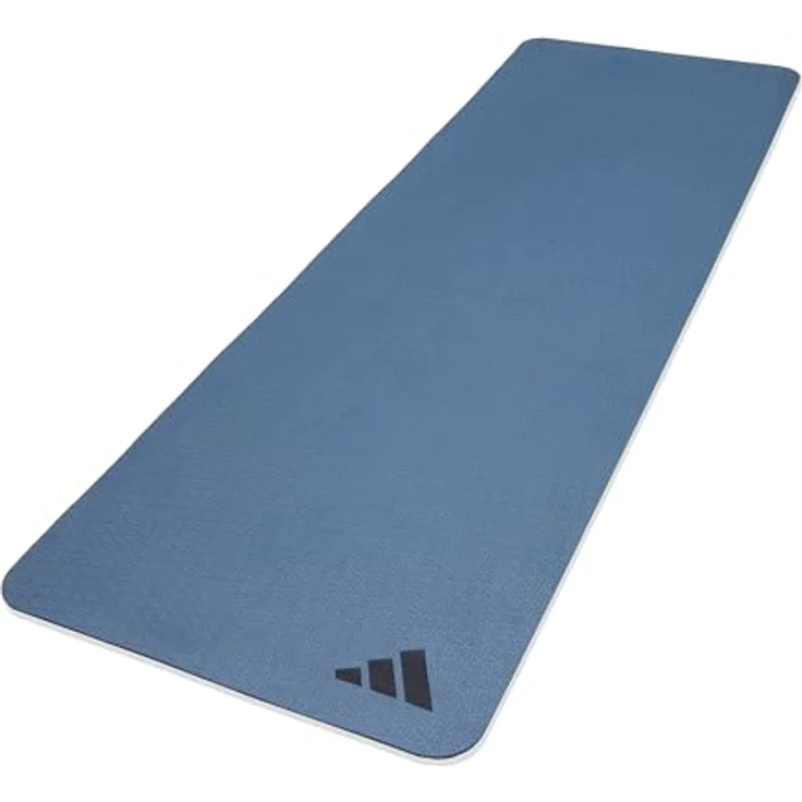 adidas Yogamatte, 10 mm, komfortable Mischung aus 75 % EVA und 25 % TPE, staubreaktive Oberfläche, 50 % recycelte Materialien, inkl. Tragegurt – Bild 4