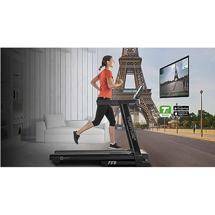 Tunturi T60 Performance Laufband Klappbar - Walking pad - Für zuhause - LED Monitor - Laufband mit 44 Trainingsprogrammen - 0.8-20.0km/h – Bild 4