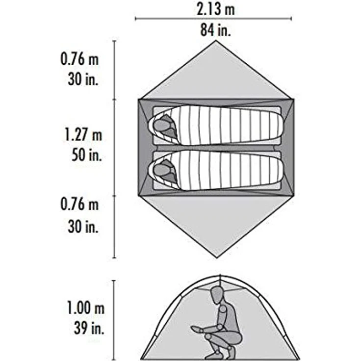 MSR Hubba Nx Tent Grün - Leichtes freistehendes 1-Personen Tourenzelt, Größe 1 Person – Bild 3