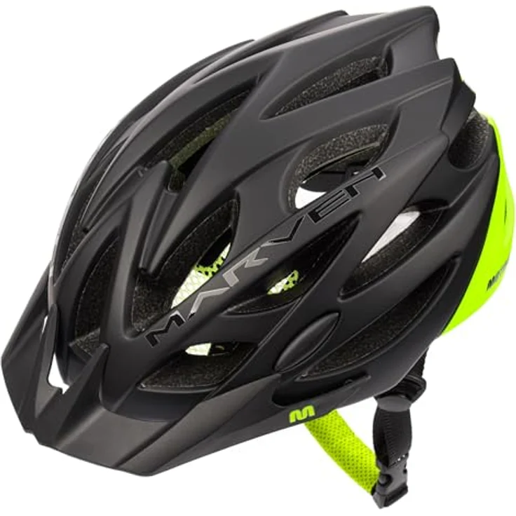 meteor® Marven Fahrradhelm für Herren, Damen und Kinder, MTB Rollerhelm mit LUFTDURCHLASS-System, FLIEGENNETZ-Schutz und hygienischem Innenleben, anpassbare Passform für Skaten und BMX, Schwarz – Bild 5