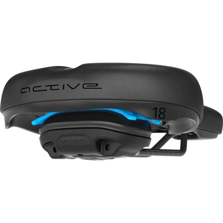 SQlab 621 M-D Active 2.1, City & Comfort Fahrradsattel mit Druckentlastung, für aufrechte Sitzposition, schwarz – Bild 4