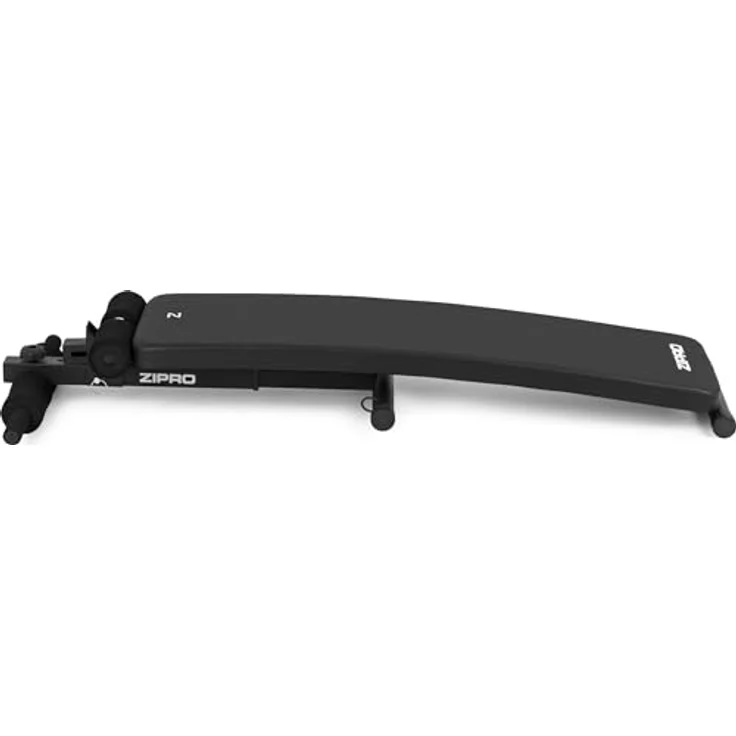 ZIPRO Sit Up Bank Slant, Fitnessbank mit 5-Fach verstellbaren Rückenlehne, Trainingsbank mit 2 Seilen, Belastung 200kg, Winkelverstellung 20-30 Grad – Bild 2