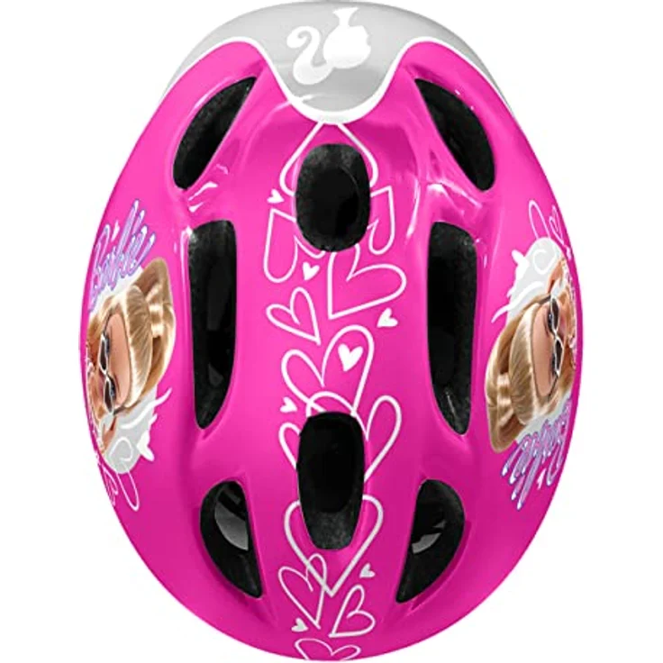 STAMP Girls Bicycle Helmet S Barbie, PINK, verstellbare Kopfgröße 53/56 cm, EPS Struktur, für Fahrrad und Scooter – Bild 2