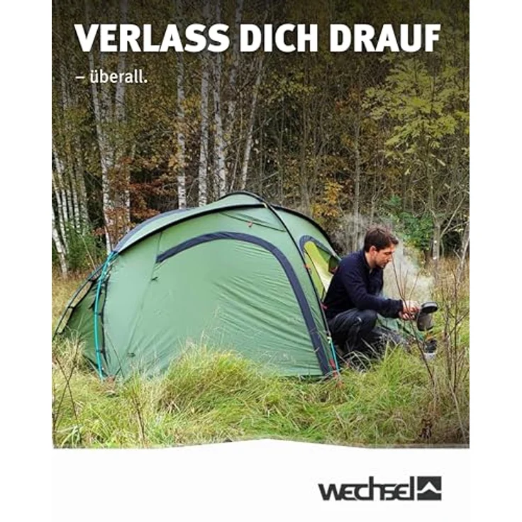 Wechsel Groundsheet Forum 4 2, Zelt-Unterlage in Schwarz, wasserdicht mit 7000mm Wassersäule, leichte 75D Polyester Camping-Plane zum Schutz vor Nässe & Schmutz – Bild 3
