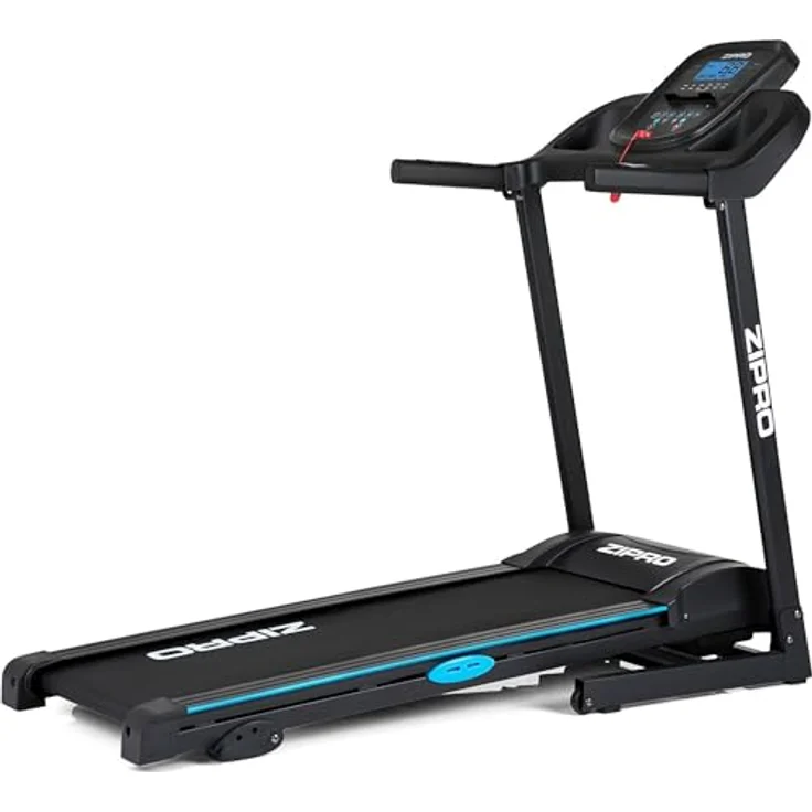 Zipro Laufband mit Steigung Tekno, Treadmill für Zuhause bis 14km/h, Walking Pad bis 120kg, klappbarer Heimtrainer mit 12+3 Trainingsprogrammen, Laufgerät 1.5-2.5 PS Motor, Steigung, LCD Display - Preisvergleich – Bild 2