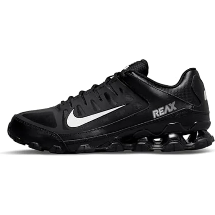 Nike Reax 8 TR, Herren Sneaker mit reaktionsfreudiger Dämpfung und dynamischem Schnürsystem, schwarz – Bild 1