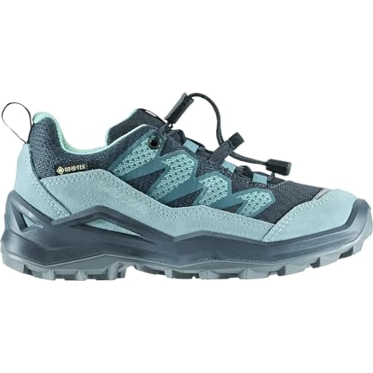 Lowa Maddox Pro GTX Lo Jr, Multifunktions-Wanderschuhe mit GORE-TEX, Schnellschnürsystem, Farbe navy-eisblau, Größe 35 – Bild 2