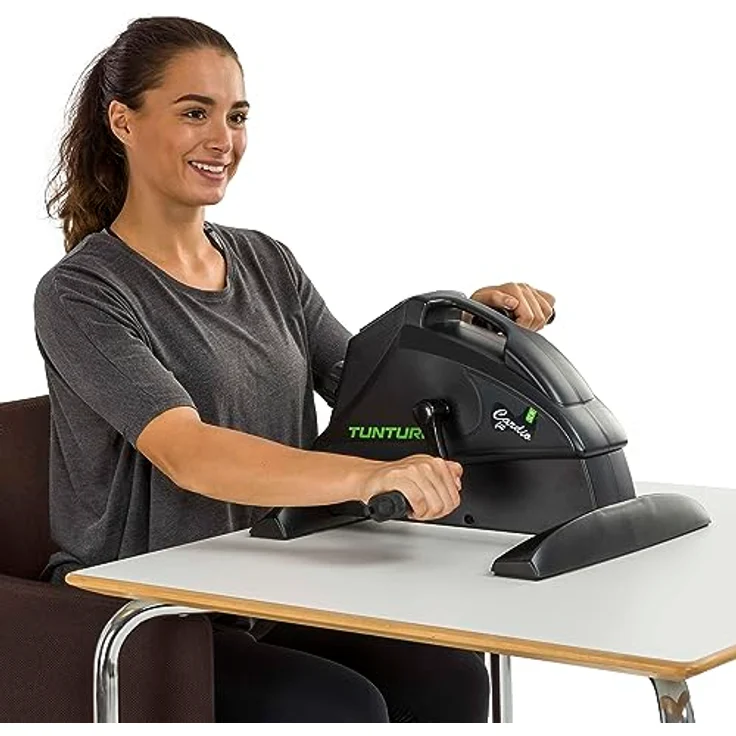 Tunturi Cardio Fit M35 Mini Bike Heimtrainer / Pedaltrainer / Arm- und Beintrainer / Minifahrrad / Bewegungstrainer für Senioren mit Magnetbremssystem und LCD-Bildschirmanzeige - Schwarz - Preisvergleich – Bild 5