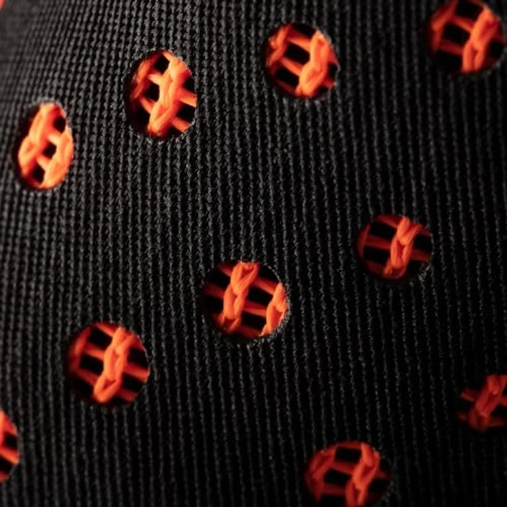 Mammut Herren Comfort Fast Adjust Klettergurt, lasergeschnittenes Gewebe, optimale Gewichtsverteilung, schnell verstellbare Beinschlaufen, black-safety orange, Größe S – Bild 3