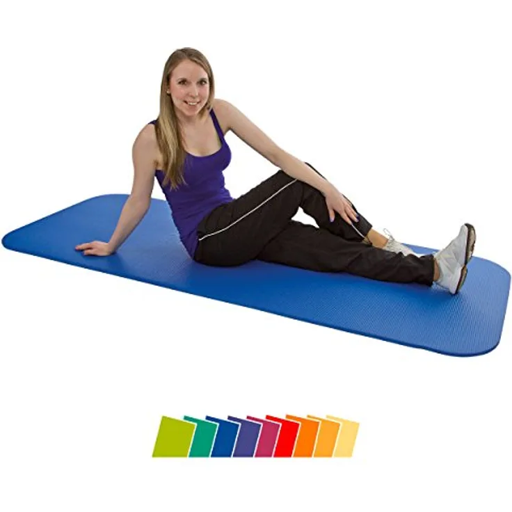 Airex Coronita, Yogamatte, 15 mm, beidseitig gerillt, sanitisiert, 200 cm x 80 cm