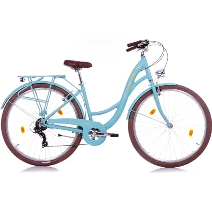 BERLIN BIKE City Bike Bella 2 – 28 Zoll Damen Dutch Bike mit Shimano 7-Gang Schaltung, elegantes Vintage-Design, Aluminiumrahmen – Bild 1