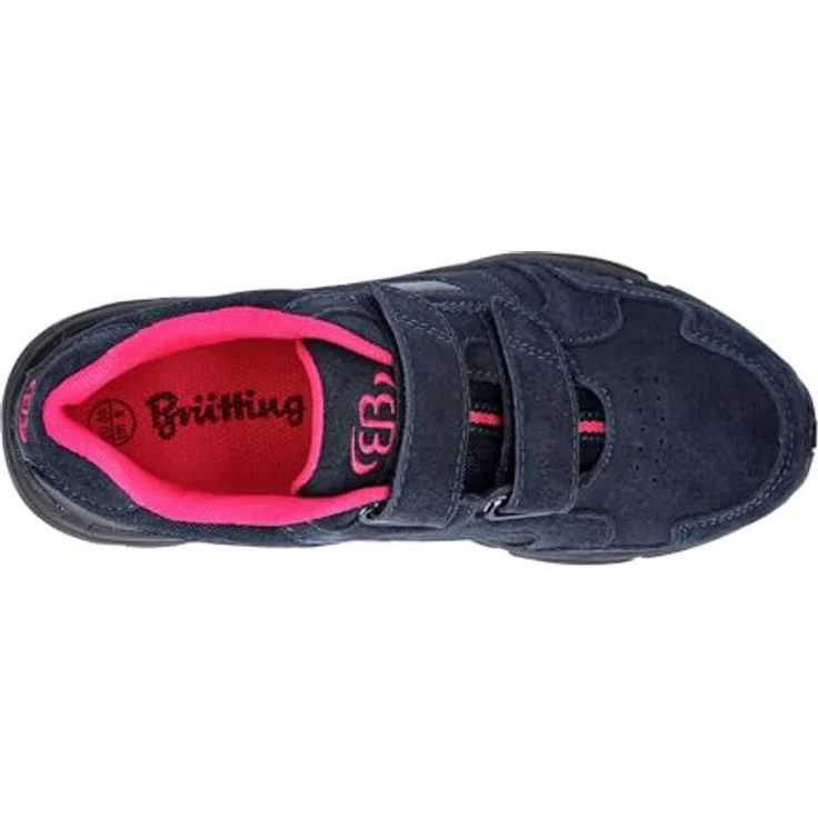 Brütting Circle V, Damen Sneaker mit Klettverschluss aus Veloursleder und profilierten CME-Laufsohle – Bild 5