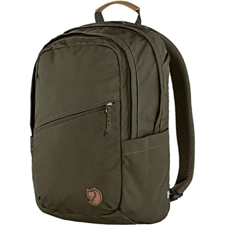 Fjällräven 23344 Räven 20 Sports backpack Unisex Dark Olive OneSize, Gelegenheitsrucksack with Side open pockets
