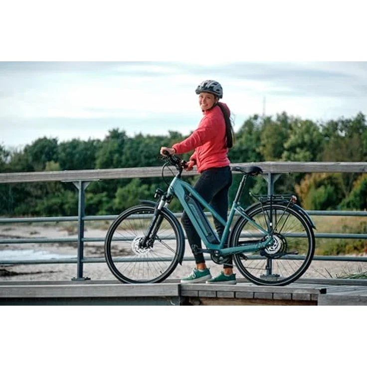 Fischer E-Bike Trekking Active VIATOR 2.1, Elektrofahrrad mit 459Wh Akku, Heckmotor 50Nm, 8-Gang SHIMANO Schaltung, hydraulische Scheibenbremsen, 90 Lux LED-Lichtanlage, RH 50 – Bild 3