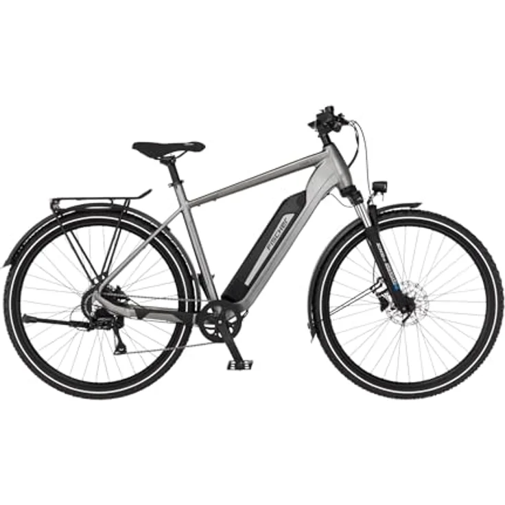 Fischer E-ATB Active Terra 2.2, Elektrofahrrad für Damen und Herren, 459Wh Heckmotor 50Nm, 48V, RH 55, hydraulische Scheibenbremse, 8 Gänge, 90 Lux Beleuchtung – Bild 1
