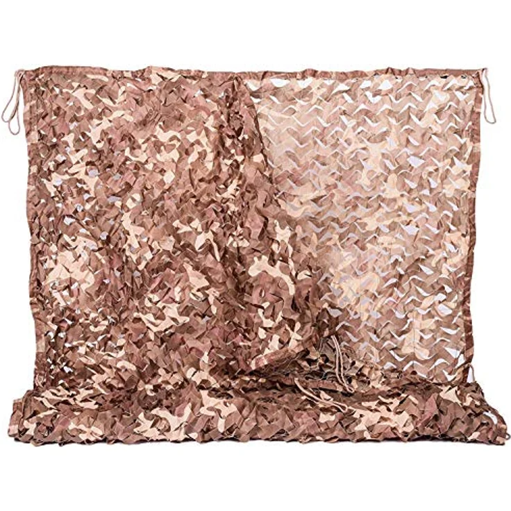 NINAT Tarnnetz Camouflage Netz 2Mx5M, 3D-Tarnmaterial für Jagd und Outdoor, leichtes 150D-Polyester, vielseitig einsetzbar – Bild 1