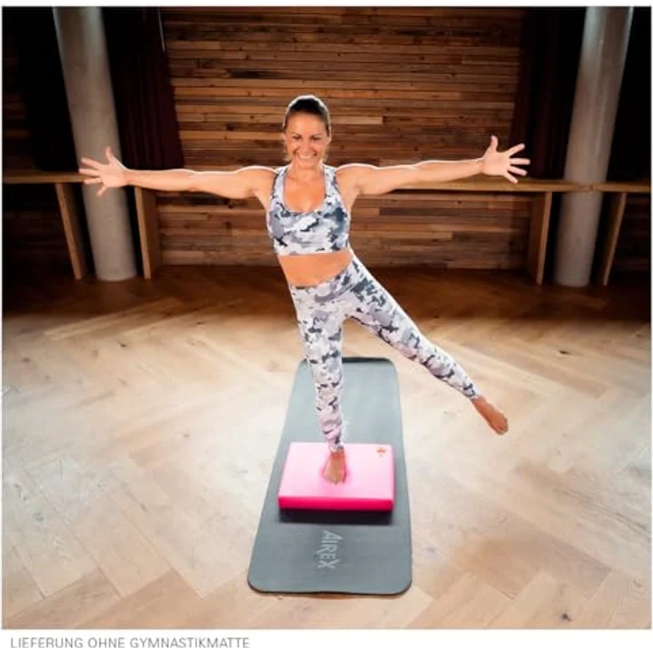 Airex Balance-pad Elite, Balance Trainer mit rutschfester Waffelstruktur und 6 cm Dicke für verbessertes Gleichgewichtstraining – Bild 6