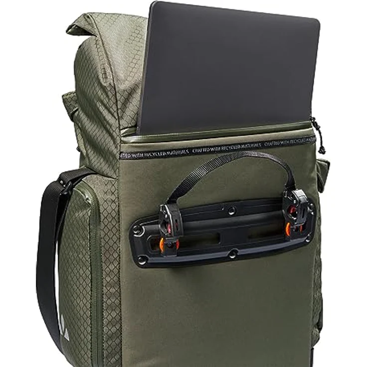 VAUDE Cyclist Back Single, vielseitige Gepäckträgertasche mit 27 l Volumen, inklusive Laptopfach für 15,6 Zoll und Regenhülle – Bild 6
