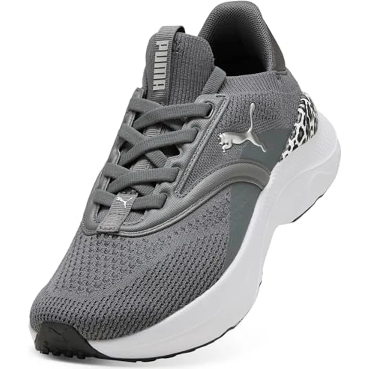PUMA Damen SOFTRIDE MAYVE Animal WNS Straßenlaufschuh, Cool Dark Gray Black Silv, mit SOFTFOAM+ Dämpfung und Animal-Print-Design – Bild 6