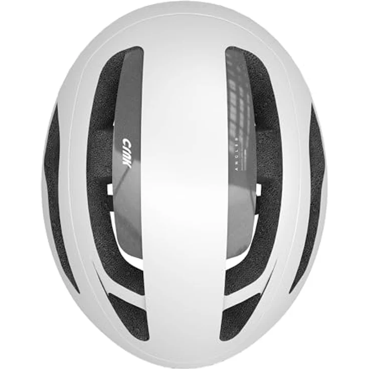 CRNK Angler Fahrradhelm, Ultraleichter Rennrad & E-Bike Helm für Damen & Herren, Aerodynamisch, Stoßabsorbierend, Belüftet, Magnetverschluss, Memory-Foam-Polster, Weiß, Größe L – Bild 2