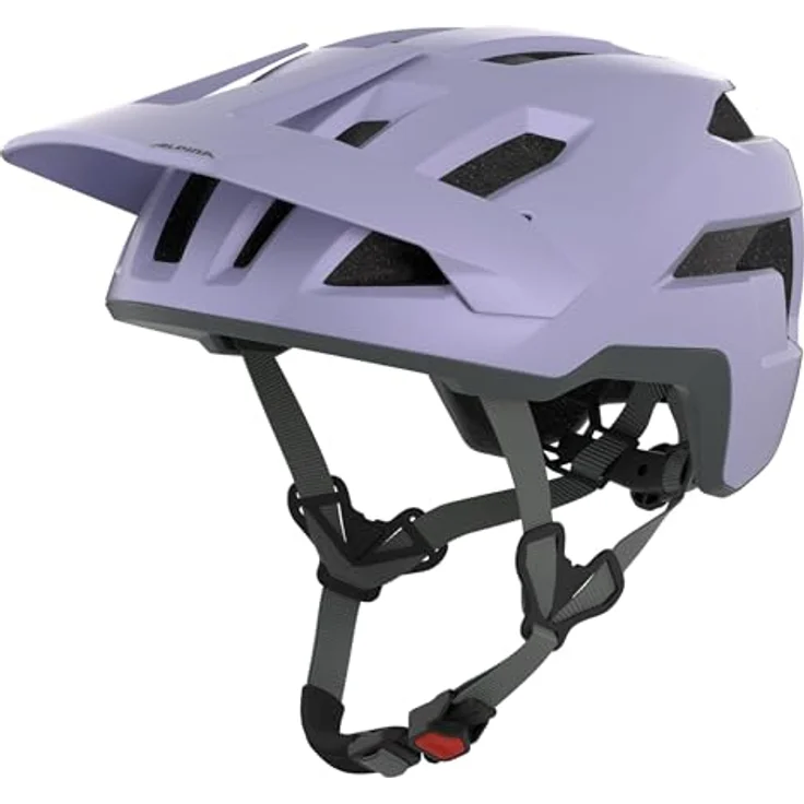 Alpina Taunus, Fahrradhelm für MTB-Abenteuer, flieder matt, 52-56 cm, leichte Microshell und EPS-Inneschale, maximale Sicherheit und Belüftung – Bild 1