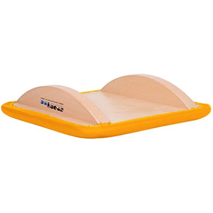 Sport-Tec Schaukelbrett klein mit Polster Wippbrett Wackelbrett Balancierbrett Balance, stabil, Kunstleder, verschiedene Farben und Größen – Bild 3