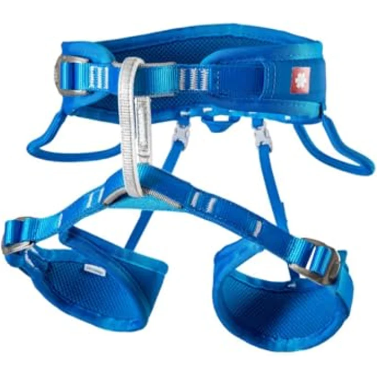 Ocun Twist Kid, Verstellbarer 3-Schnallen Klettergurt für Kinder, Größe XS, Farbe Blau, für Alpinklettern und Hallenklettern, Gewicht 310 g – Bild 1