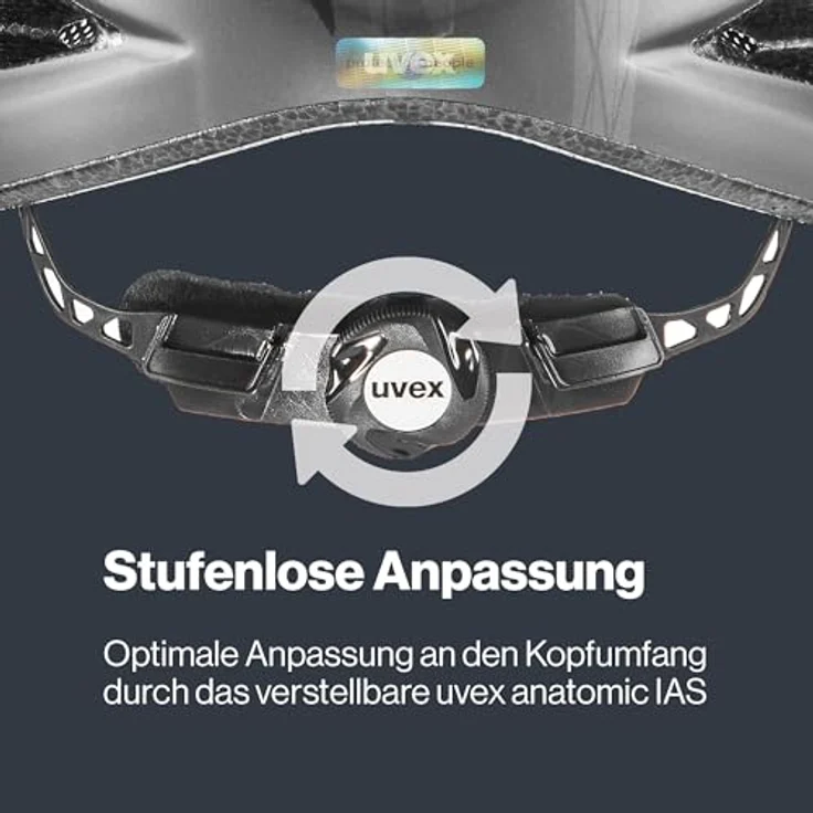 Uvex Sports I-vo CC, Velohelm mit perfekter Passform, Belüftungssystem und 3D IAS-Anpassung, (52 - 57 cm) – Bild 5