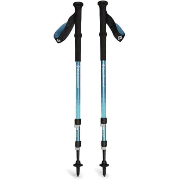 Black Diamond Trail Back Trekkingstöcke, Creek Blue - Aluminiumkonstruktion, FlickLock-Technologie, verstellbarer Gurtband – Bild 1