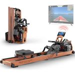 JOROTO Rudergerät MR280PRO aus Eiche, mit Bluetooth Display & Kinomap-Mitgliedschaft, faltbar, 150kg belastbar