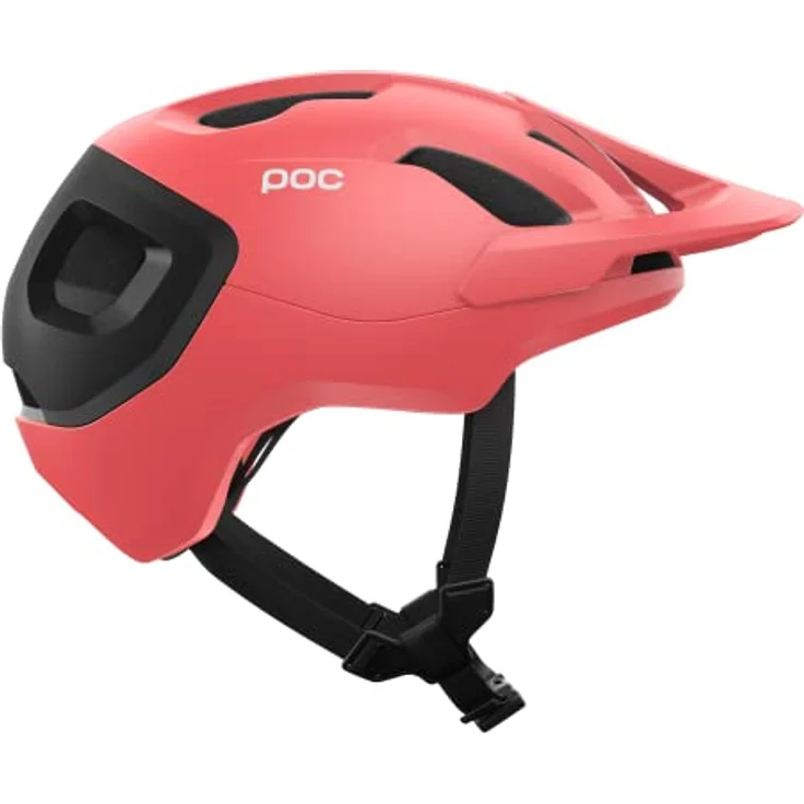 POC Axion Race MIPS Fahrradhelm, leichter Trail- und Endurohelm mit optimierter Luftzirkulation, ammolite coral/Uranium black matt, Größe M – Bild 3