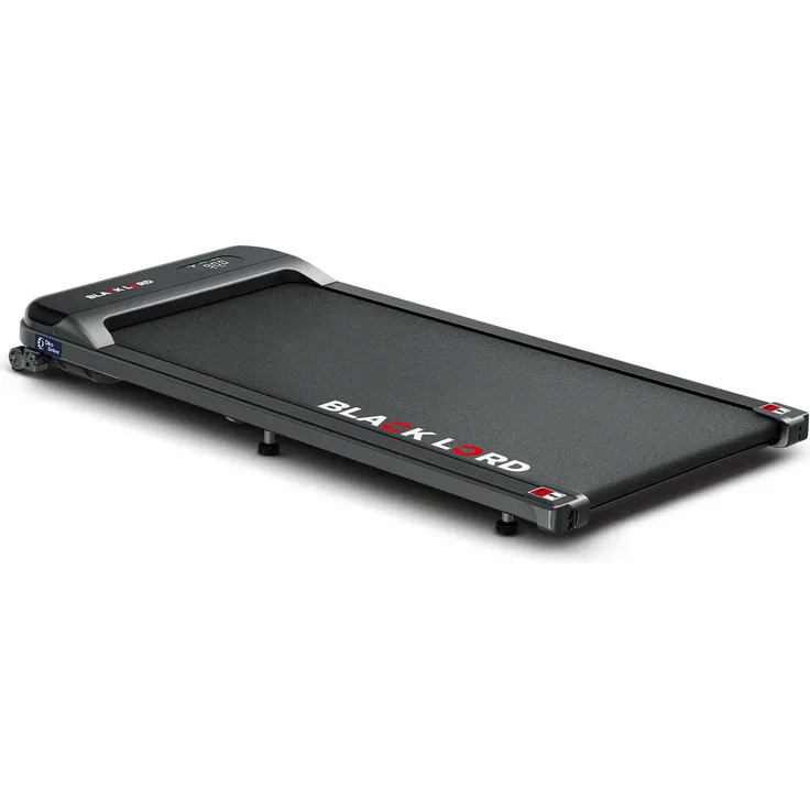 BLACK LORD Faltbares Walking Pad MS2, 2 in 1 Elektro Laufband mit 3,2 PS, Bluetooth, Steigungsfunktion und LED-Display, Schwarz