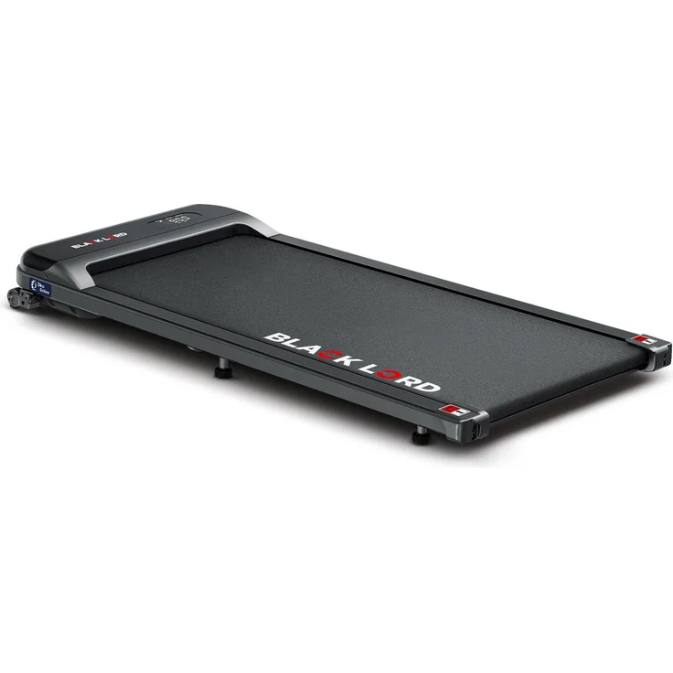 BLACK LORD Faltbares Walking Pad MS2, 2 in 1 Elektro Laufband mit 3,2 PS, Bluetooth, Steigungsfunktion und LED-Display, Schwarz