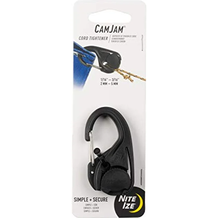 Nite Ize CamJam mittel, Aluminium-Karabiner mit ergonomischem Design für verschiedene Sportarten, wetterfest – Bild 1