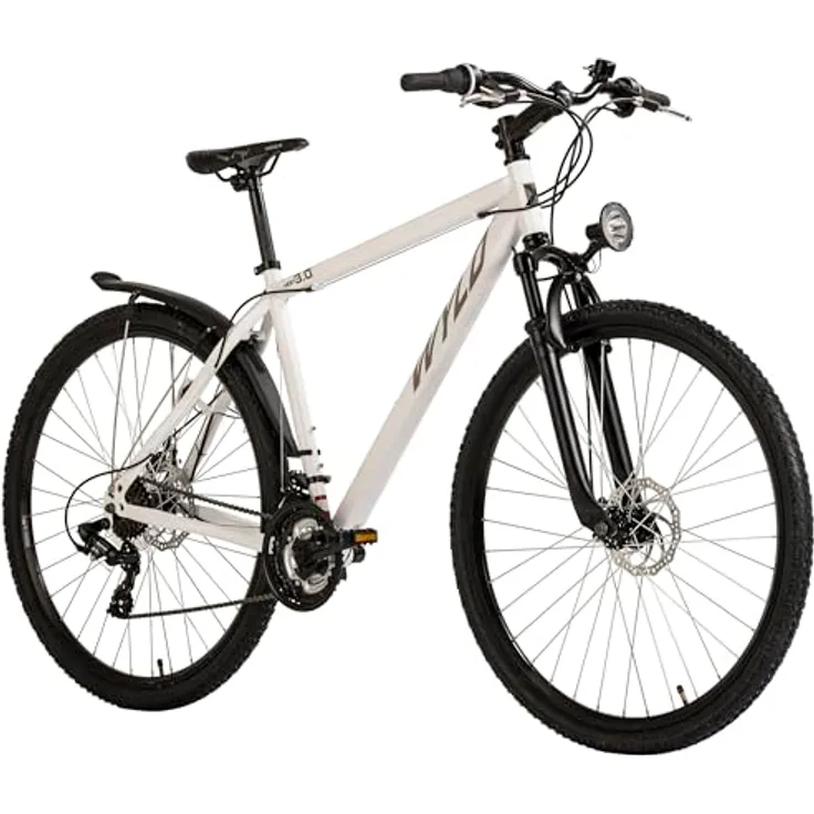 WYLD Mountainbike Hardtail ATB Heist 29“, 21 Gänge, RH 51 cm, Tiefweiß, mit Federgabel und mechanischen Scheibenbremsen