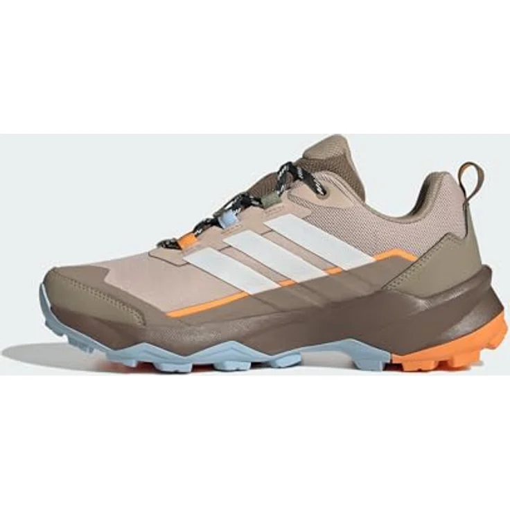 Adidas Terrex Skychaser AX5 GTX, Damen Wanderhalbschuh mit GORE-TEX Membran, taupe/off white/glow blue, Größe 38 – Bild 3